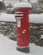 Postbox at the Post Office Great Ellingham taken February 2012