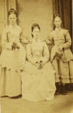 Three of five daughters of George Butler and his wife Mary Ann. Miller of Great Ellingham. Photograph courtesy of Joan Barnard