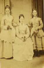 Three of five daughters of George Butler and his wife Mary Ann. Miller of Great Ellingham. Photograph courtesy of Joan Barnard
