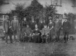 Gathering at Pound Farm, Rockland All Saints the home of John and Mary Gladden. George Downes back row fourth from the left (as facing the photograph). Photograph courtesy of Lucinda Bell-Tye