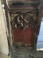 Portion of the old rood screen at the Church of St James, Great Ellingham