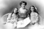 Facing the photograph, from left sisters Evelyn, Gertie and Sybil Allen