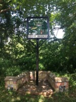 Stow Bedon Village Sign. Photograph taken May 2020