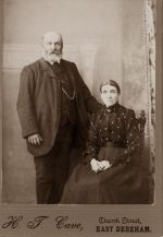 William & Emily Houchen. Studio photograph H T Cave, Church Street, East Dereham. Courtesy of Pauline Bezant