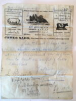 Bill Note dated June 18th, 1922. James Sadd of White House Farm, Great Ellingham. Author's own collection