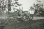 Louis Lebbell cultivating on Poplar Farm c.1936. Photograph of Susan Fay