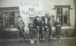 c.1927 Claude Lebbell holding the banner. Can you name the other boys? Photograph courtesy of Susan Fay