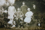 c.1928. From left Lily Lebbell, William Robert Lebbell, Louis Lebbell, Lily Lebbell née Wigby, Claude Lebbell. Photograph taken at Poplar Farm. Courtesy of Sue Fay