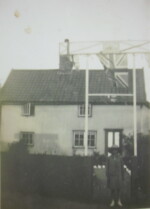 c.1935. Mabel Smith in the foreground of The Nook (now Oakdene), The Street, Rocklands. Courtesy of Sue Fay