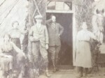William Downes (leaning in the doorway) with some of his children at Bury Hall. Courtesy Theresa Downes