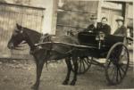 Joe Neave with son Ray and possibly his wife Mary Ann outside their Supply Stores in Church Street. Courtesy Cindy & David Dove