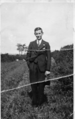 John W Daniels (1920-1998) taken in Swamp Lane, Great Ellingham. Courtesy Robert Daniels