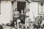 Harry Rix Snr & wife Hester with son Harry Jnr at their home in Attleborough Road. Courtesy Elizabeth Neil