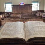 The interior of Great Ellingham Methodist Chapel. February 2025